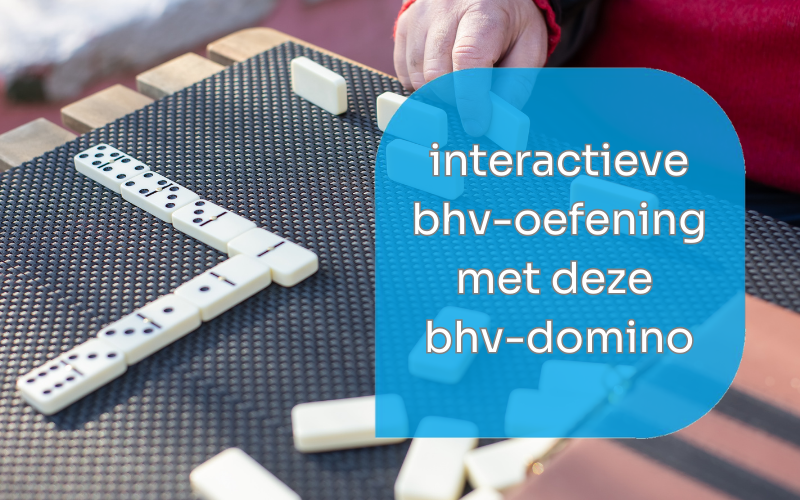 bhv-domino voor een interactieve bhv-oefening