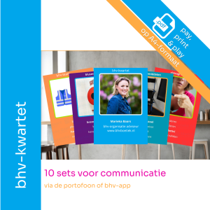 bhv-kwartet als PPP (pay, print & play) door Marieka Baars