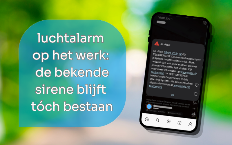 Luchtalarm op het werk: de bekende sirene blijft toch bestaan